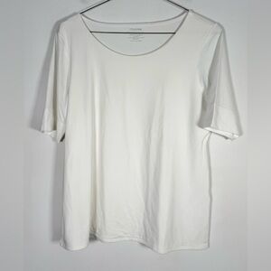 Chico's Women’s Size 2 (US Size Large) The Ultimate Tee Cotton Blend
